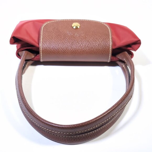 Longchamp Le Pliage Tote Red Garnet Original 'Shopping Modele' Handbag - Picture 5 of 13